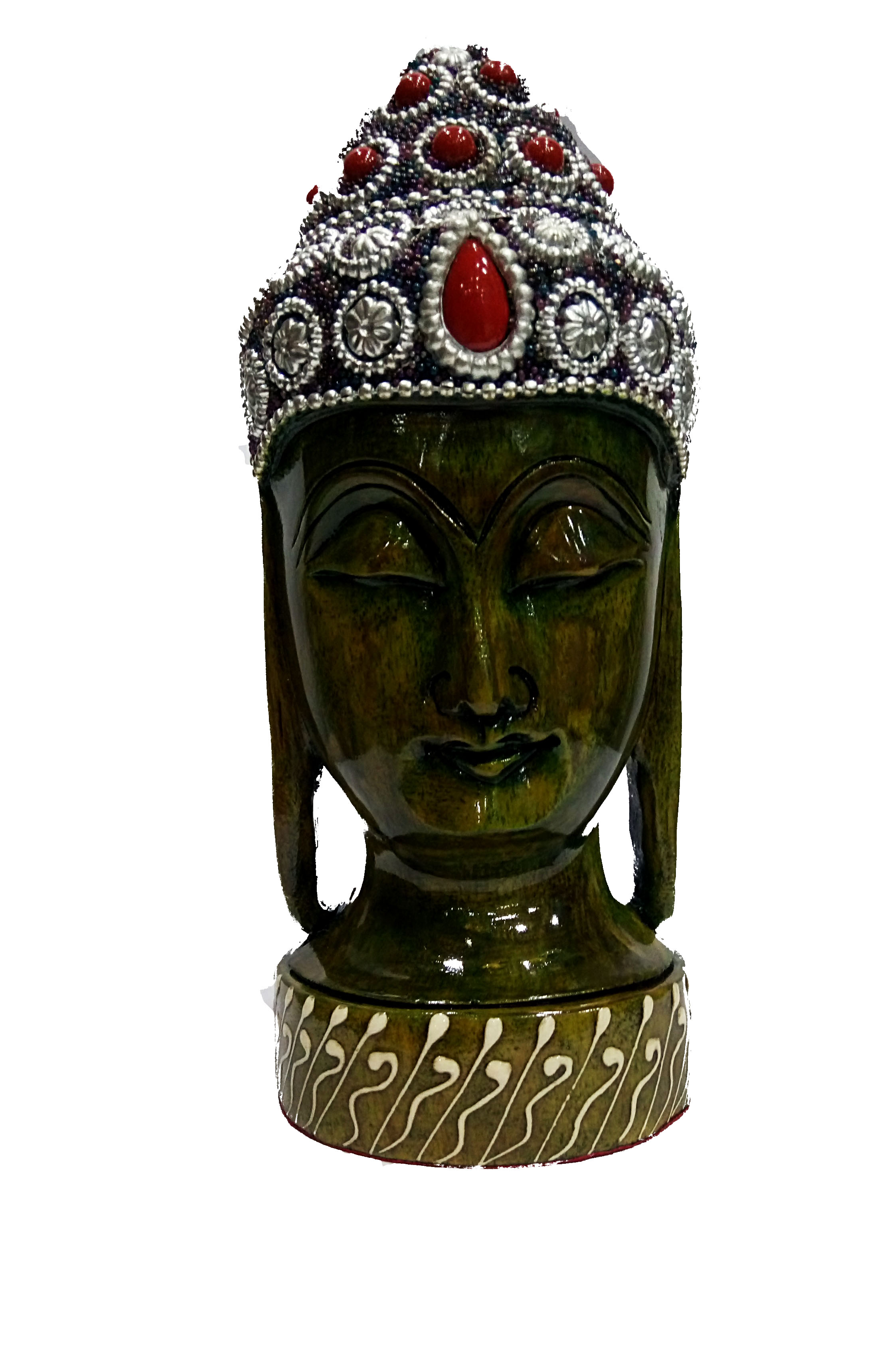 Buddha Head (Green)